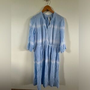 Raquel Allegra Dress Gauze Sia Tie Dye Long sleeve womens XL